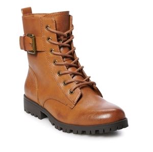 NWT Combat Lace up Boots Wide and Reg Widths